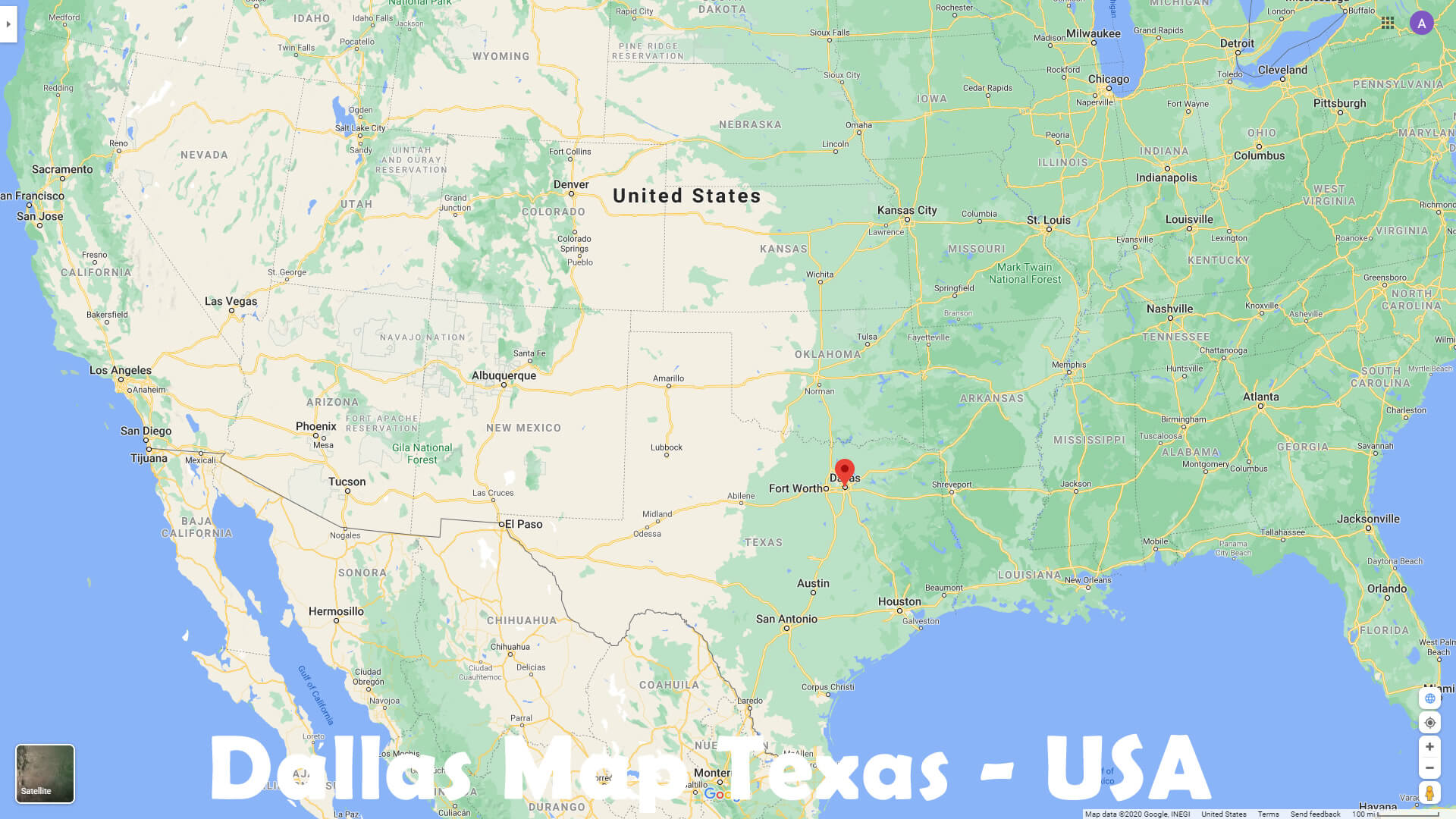 Dallas Carte Texas   EUA